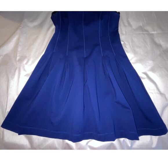 Banana Republic Fit & Flair Dress in‎ Mystic Blue - Women's Size 12P - Picture 3 of 8